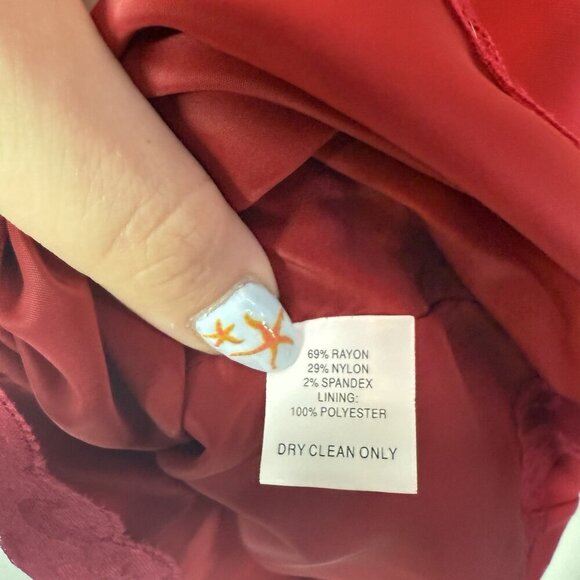 Trina Turk Angela Dress Short Sleeve Floral Embellishment Hot Pink Sheath Dress - Picture 8 of 12